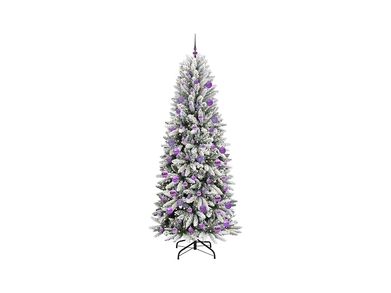 Sapin de Noël artificiel avec 300 LED Blanc 78 x 78 x 210 cm