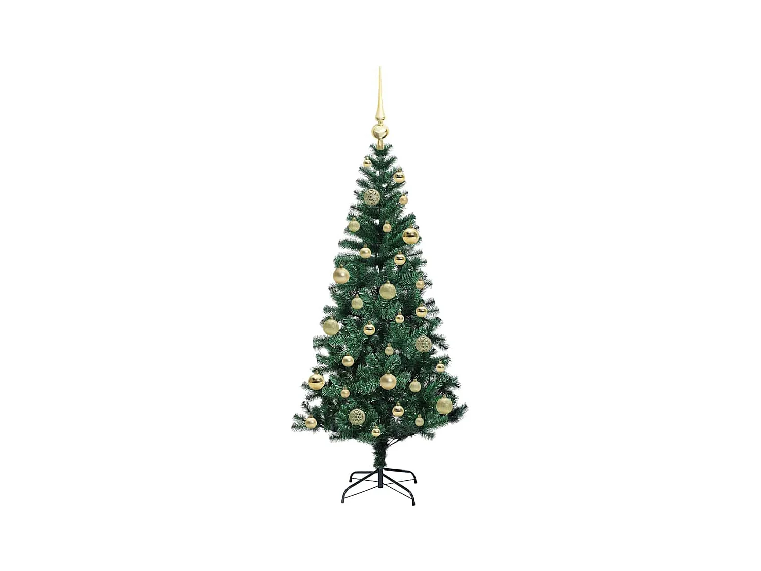 Árbol de Navidad Artificial Preiluminado Verde 120 cm