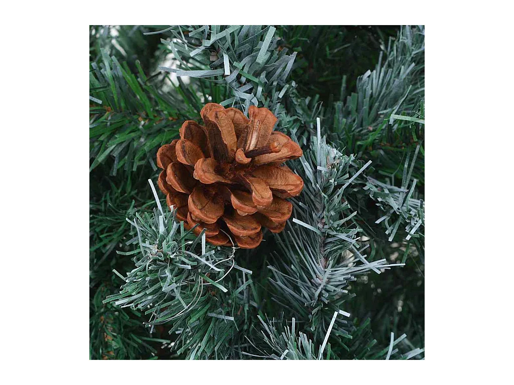 Árvore de Natal Artificial com 150 LEDs Verde 150 cm PVC e Aço