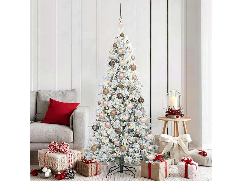 Kunstmatige Hinged Kerstboom met 300 LED Groen 180 cm PE en PVC