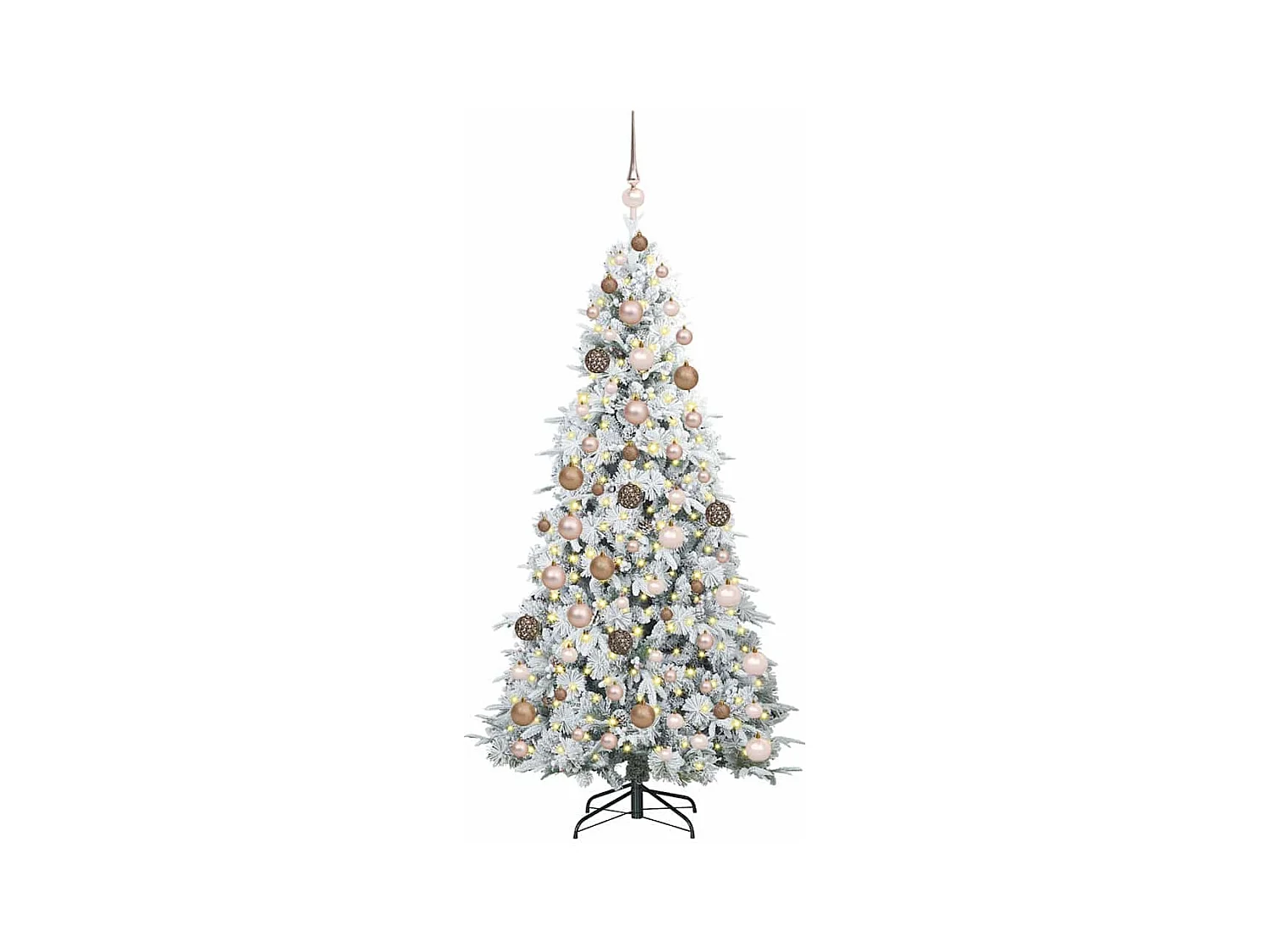 Kunstmatige Hinged Kerstboom met 300 LED Groen 180 cm PE en PVC