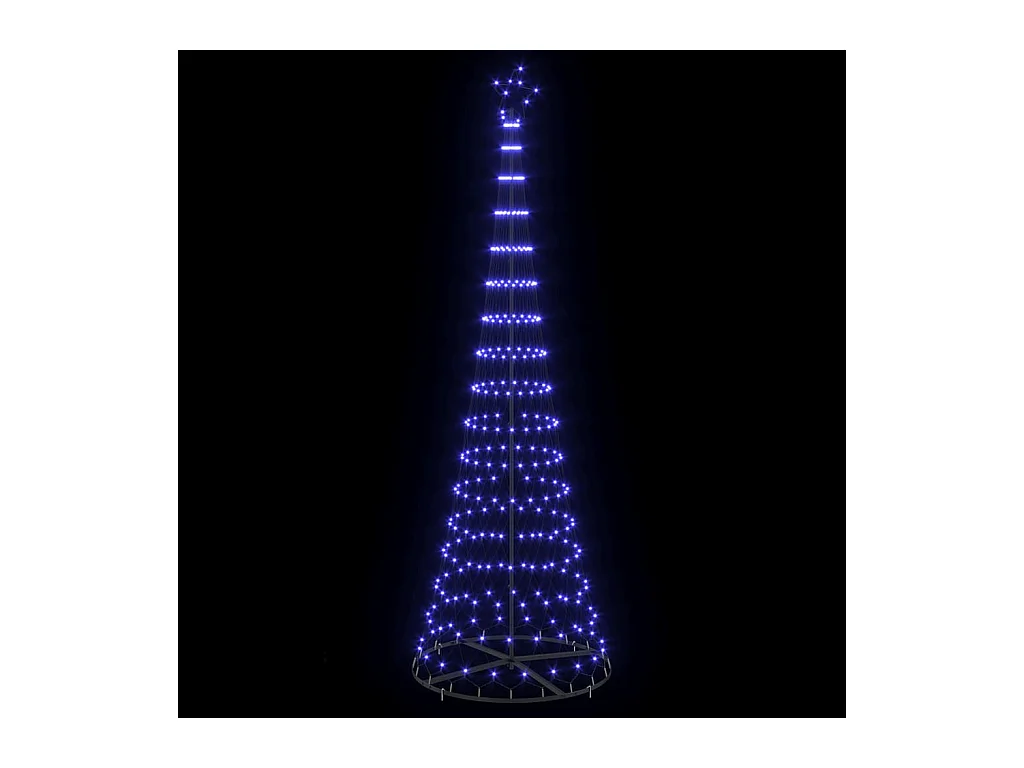 Árbol de Navidad LED Azul 100.5 x 100.5 x 302.5 cm Metal