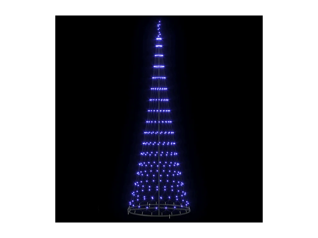 Árbol de Navidad LED Azul 100.5 x 100.5 x 302.5 cm Metal
