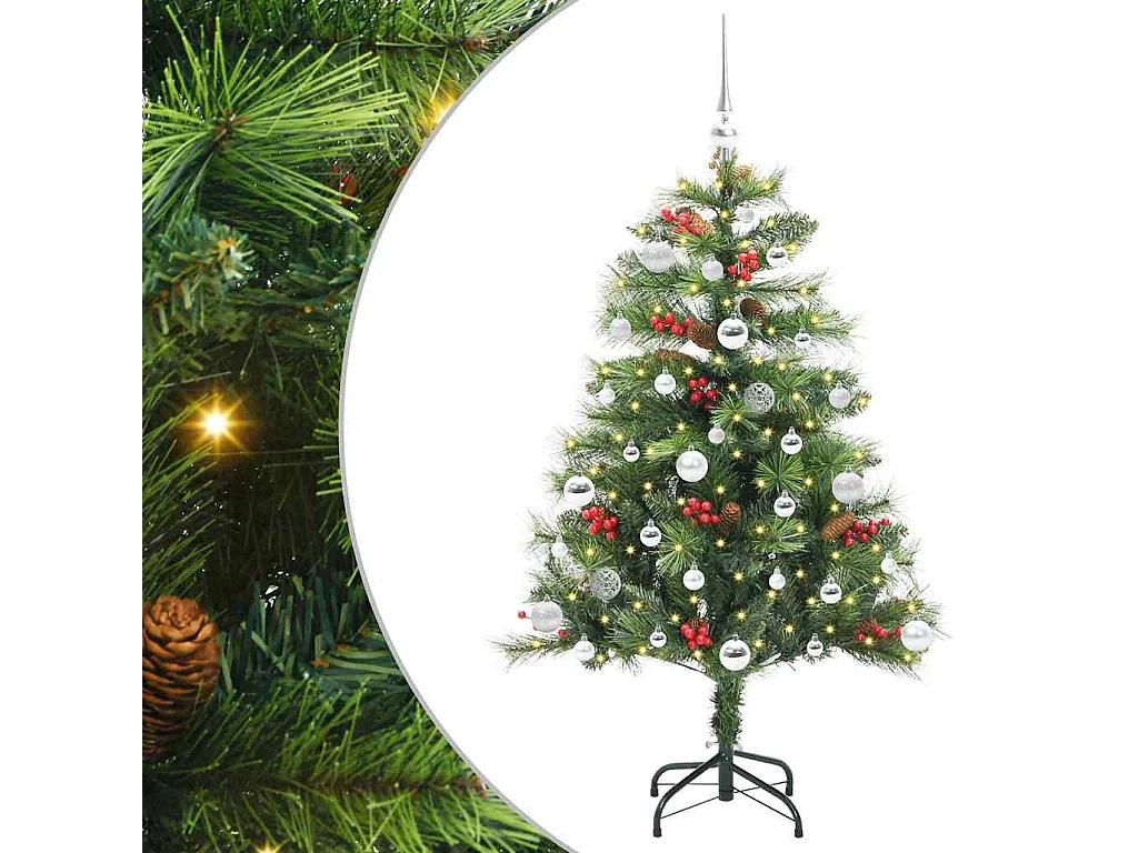 Sapin de Noël artificiel Vert 150 cm PVC et métal