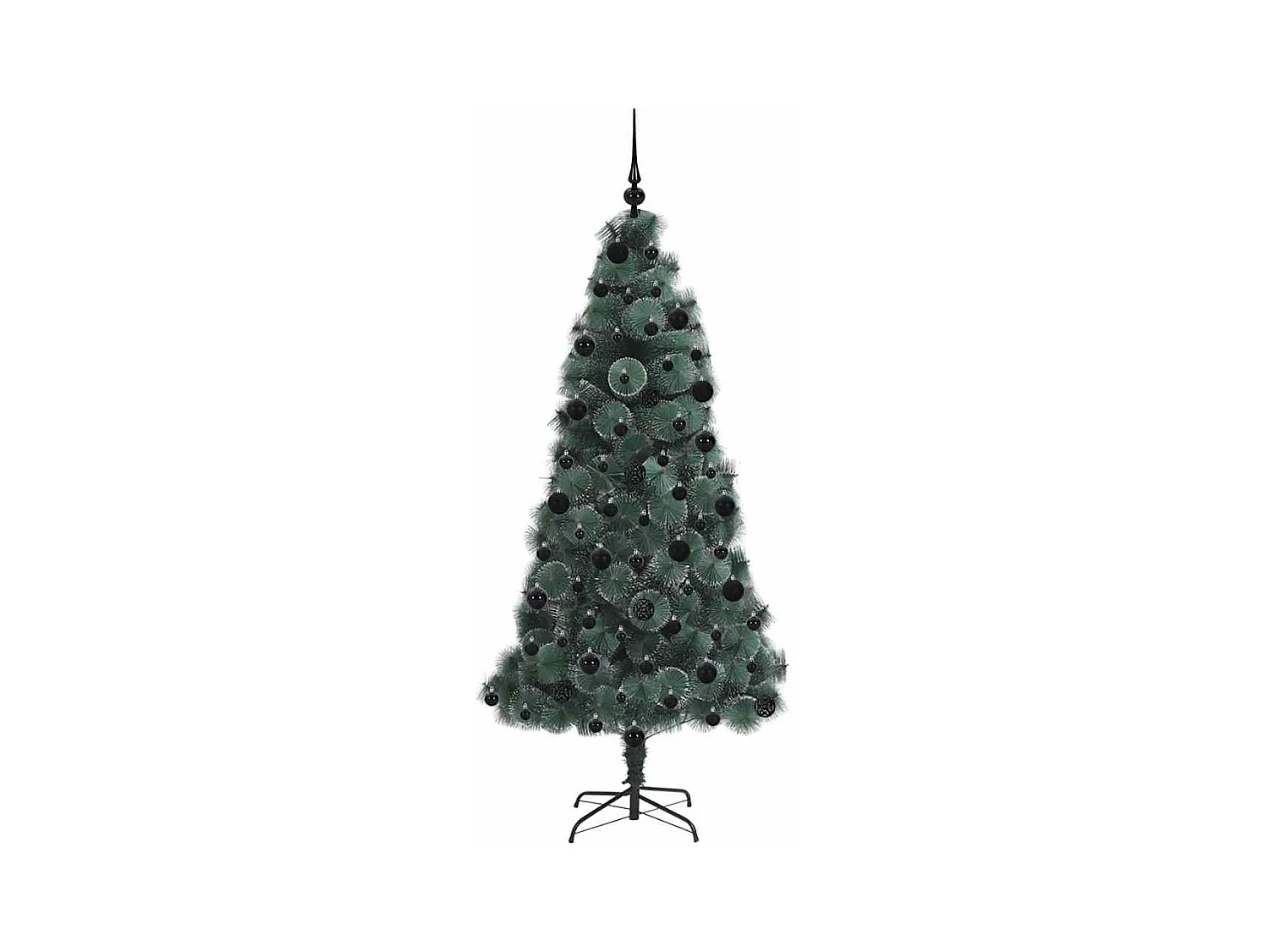 Árbol de Navidad artificial preiluminado con set de bolas