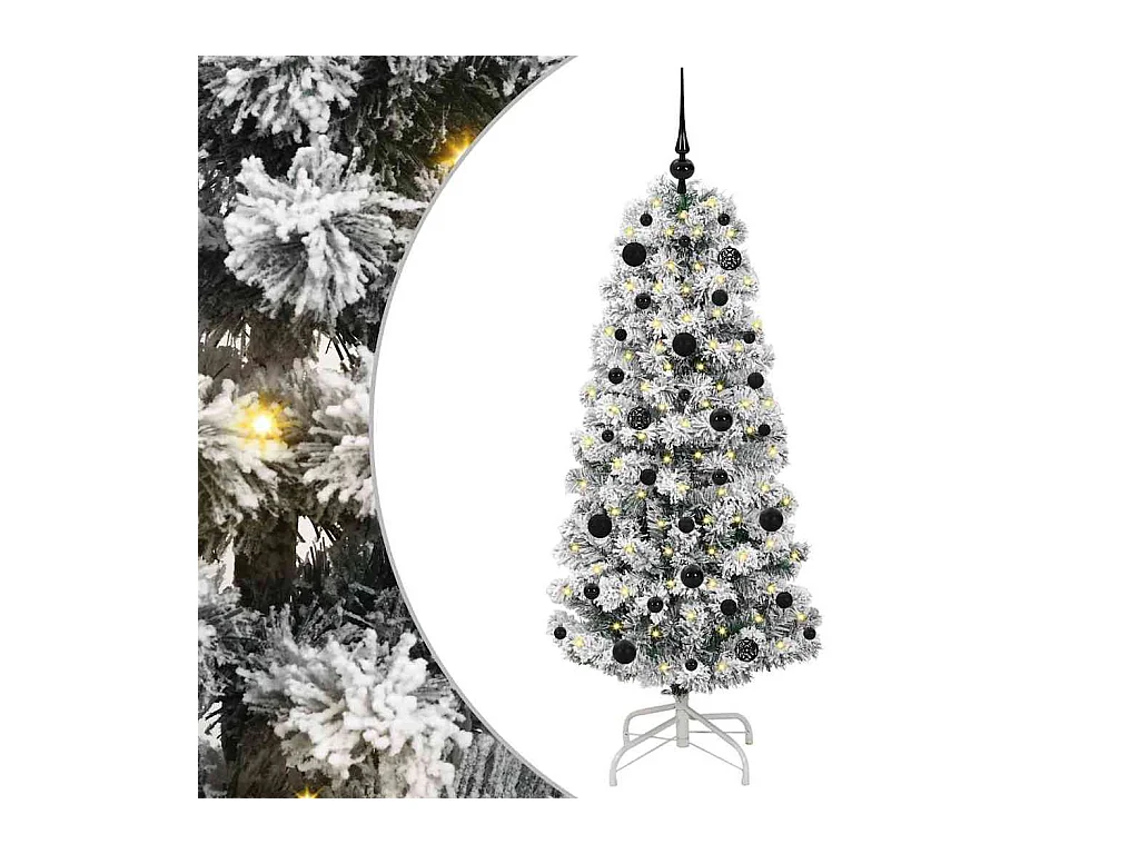 Árbol de Navidad artificial con ramas articuladas 150 cm PVC