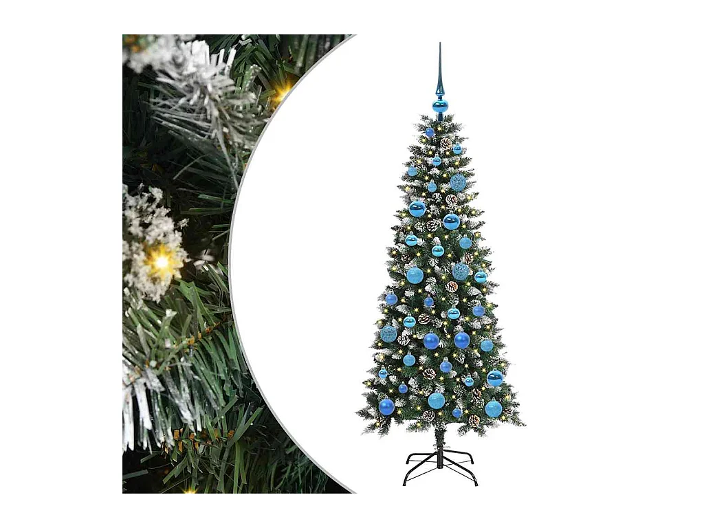 Árbol de Navidad artificial con 150 LED Verde 66 x 66 x 150 cm
