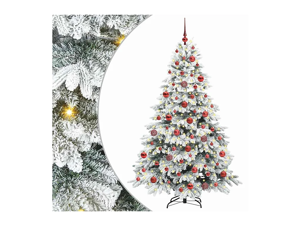 Árbol de Navidad artificial con 300 LED Verde 180 cm PE y PVC