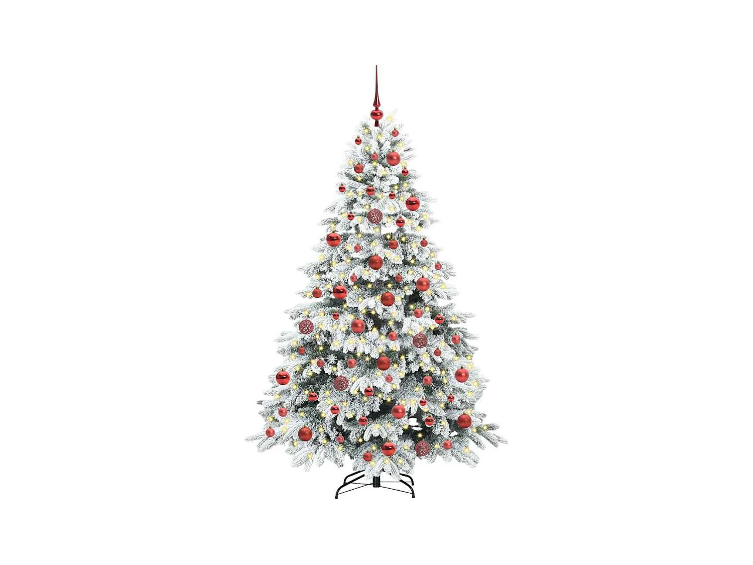 Árbol de Navidad artificial con 300 LED Verde 180 cm PE y PVC