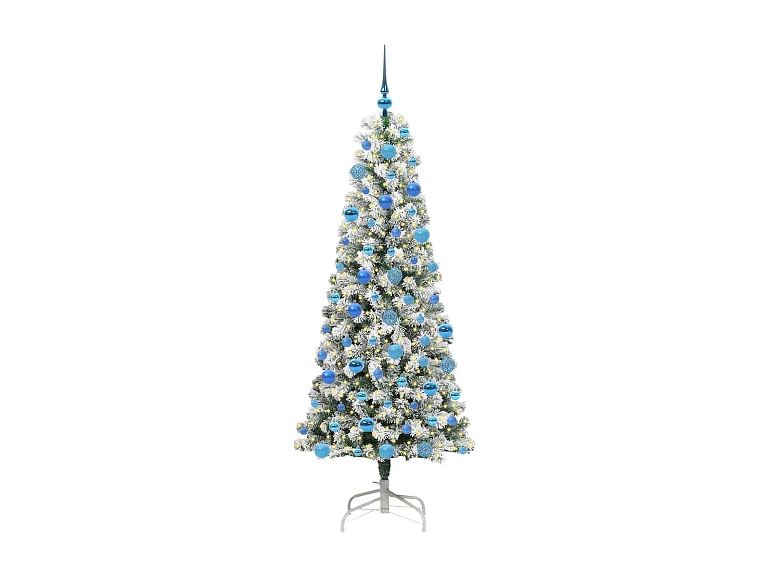 Árbol de Navidad artificial con ramas articuladas 180 cm PVC