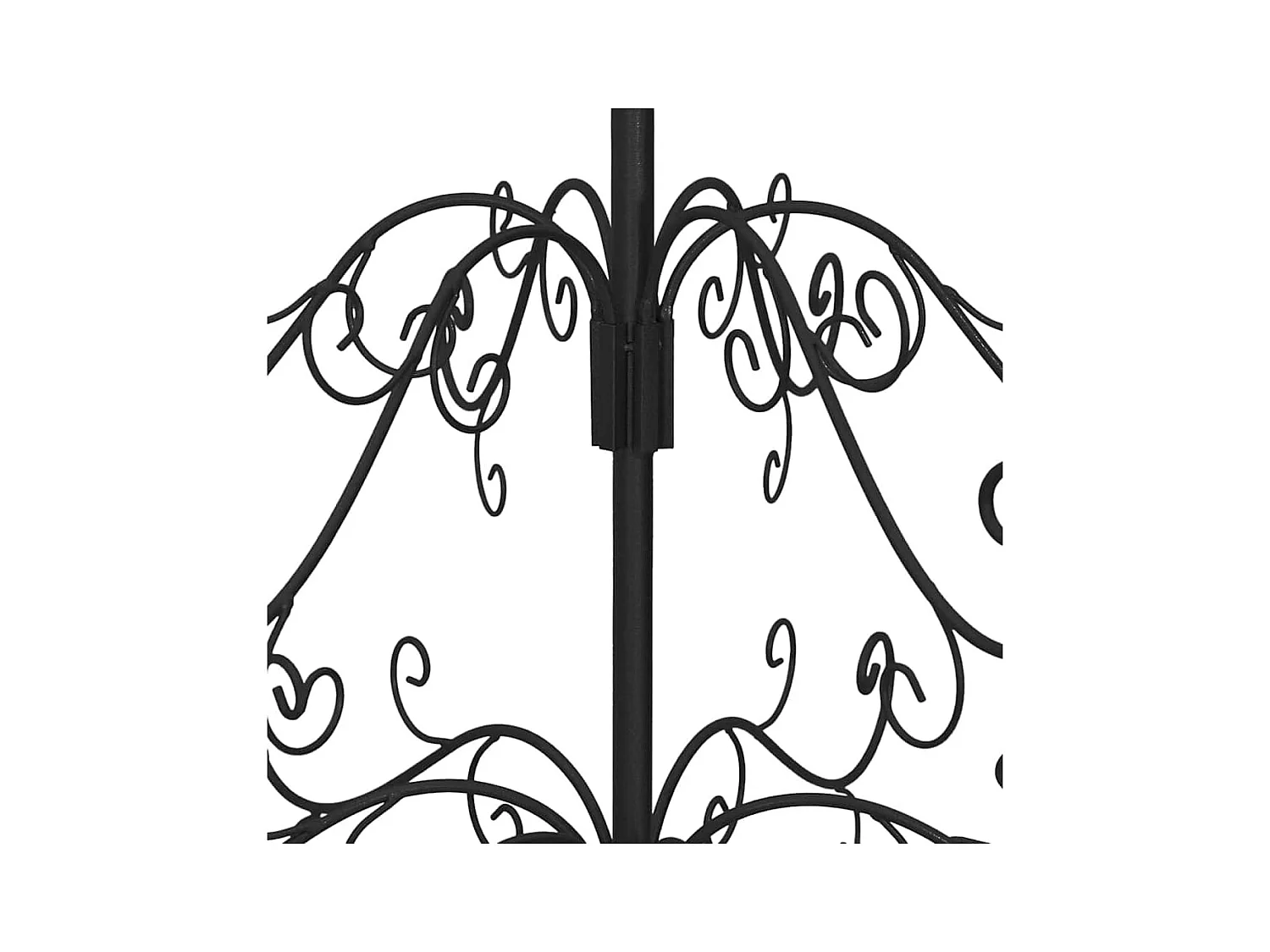 Árvore de Natal de metal Preto 60 cm Aço com Revestimento em Pó