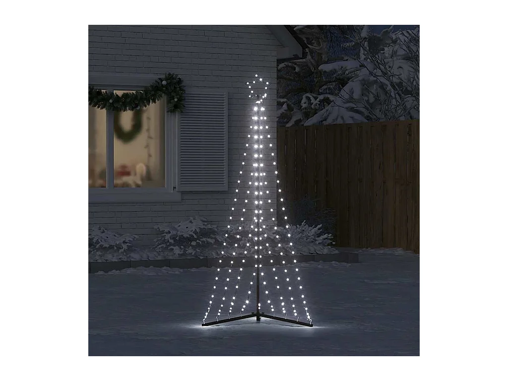 LED-kerstboom 339 LEDs koud wit 187 cm
