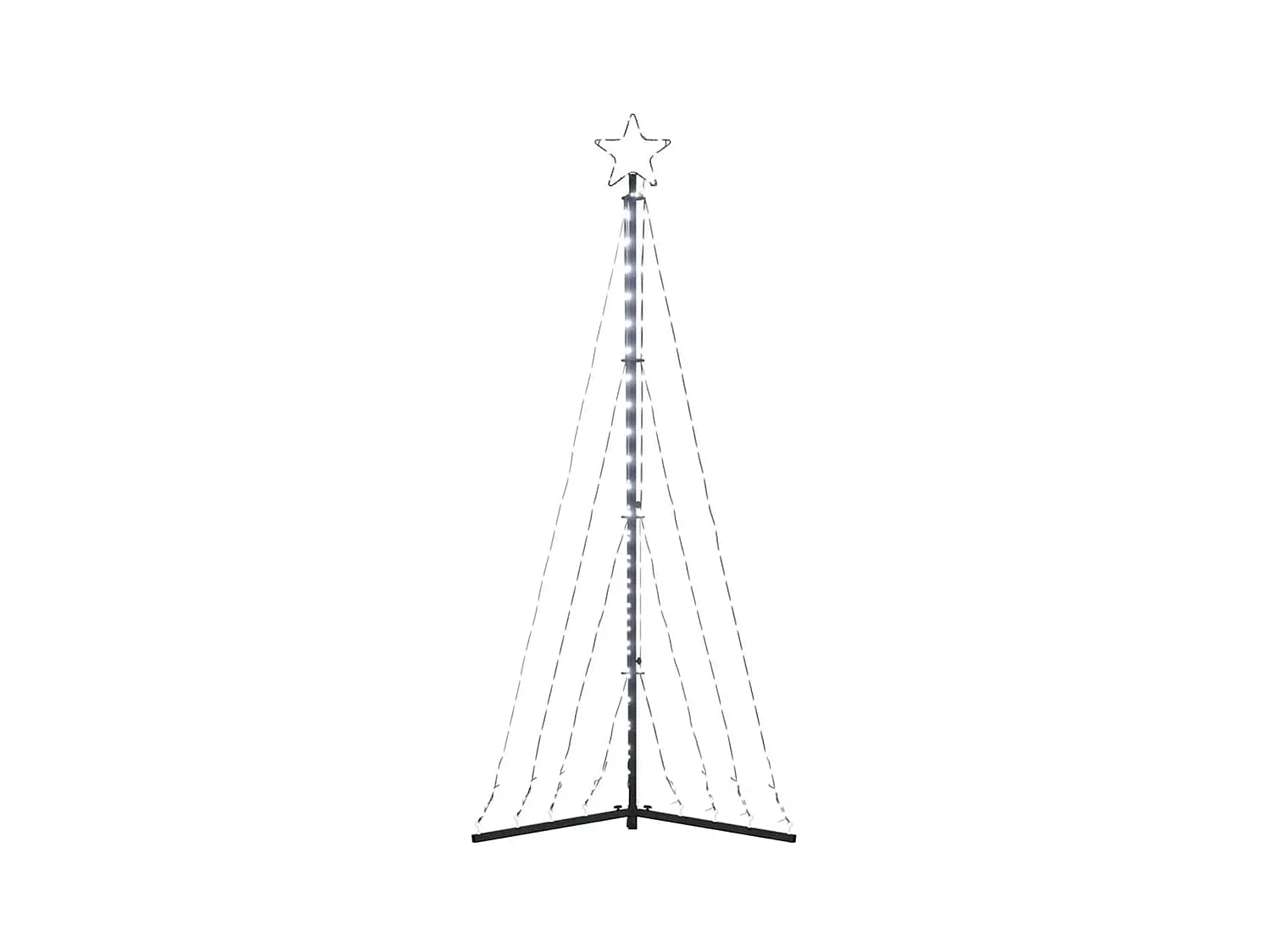 LED-kerstboom 339 LEDs koud wit 187 cm