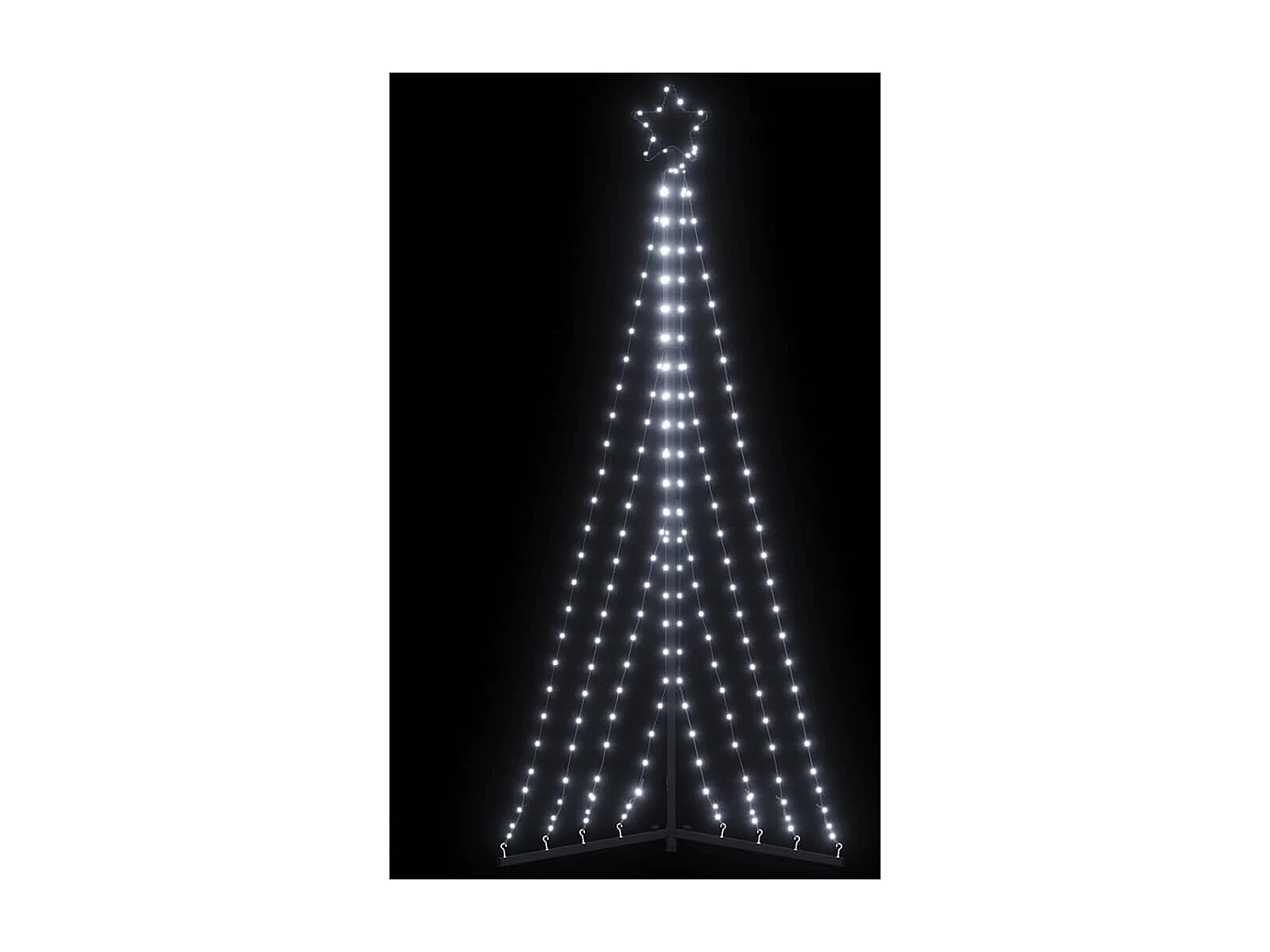 Sapin de Noël à LED 339 LED blanc froid 187 cm