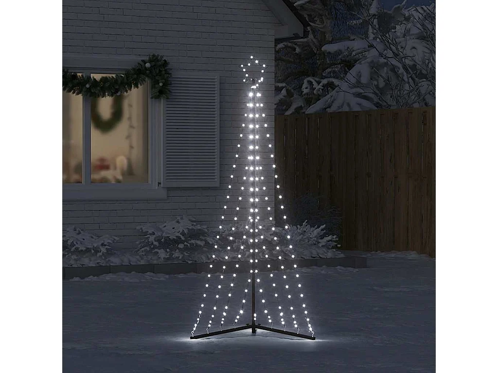 Sapin de Noël à LED 339 LED blanc froid 187 cm