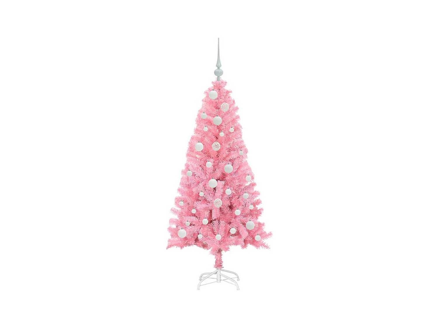 Kerstboom met 150 LED met standaard Roze 120 cm PVC