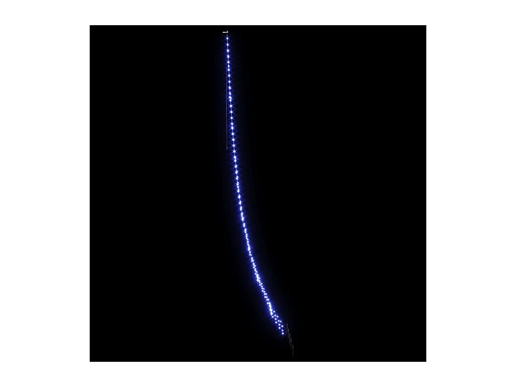 Árbol de Navidad LED con 276 LED Azul 511 cm Metal