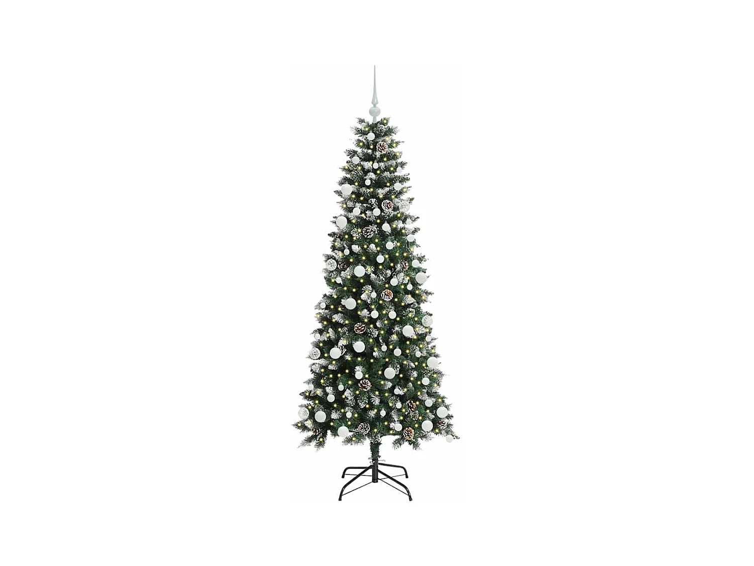 Sapin de Noël artificiel avec 300 LED Vert 76 x 76 x 180 cm