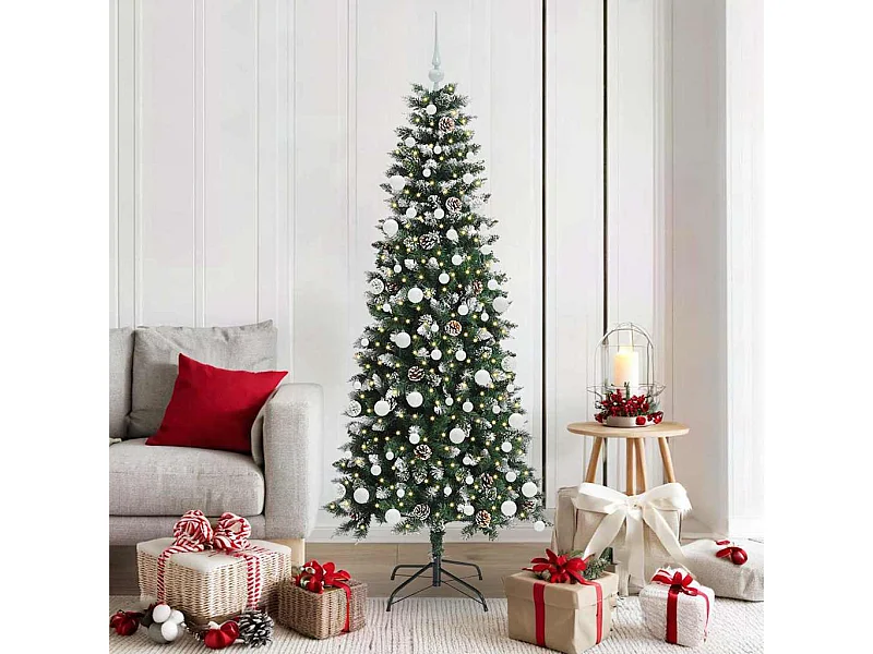 Sapin de Noël artificiel avec 300 LED Vert 76 x 76 x 180 cm