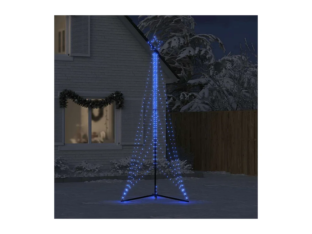 LED Árvore de Natal 525 LEDs Azul 302 cm