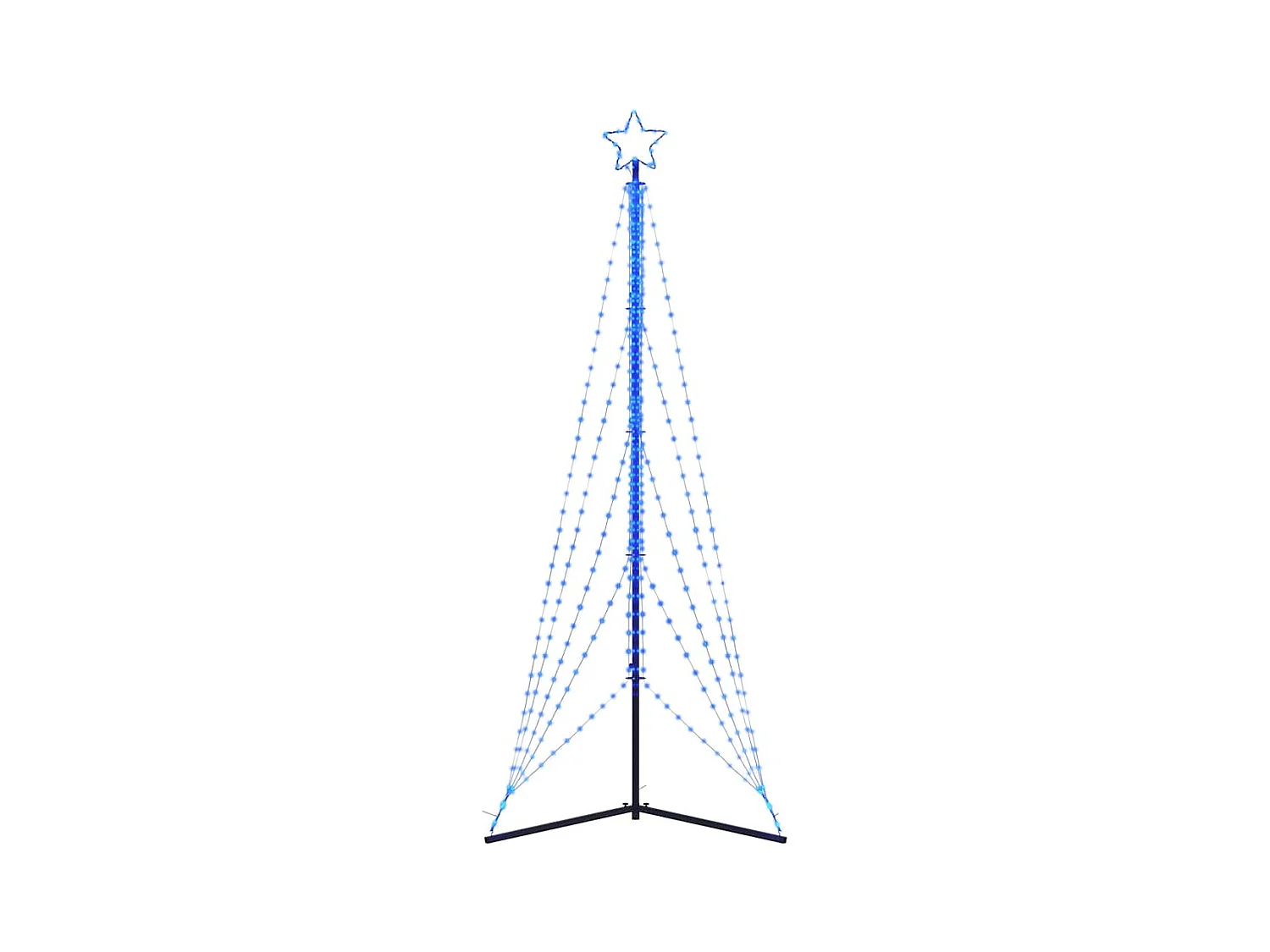 LED Árvore de Natal 525 LEDs Azul 302 cm