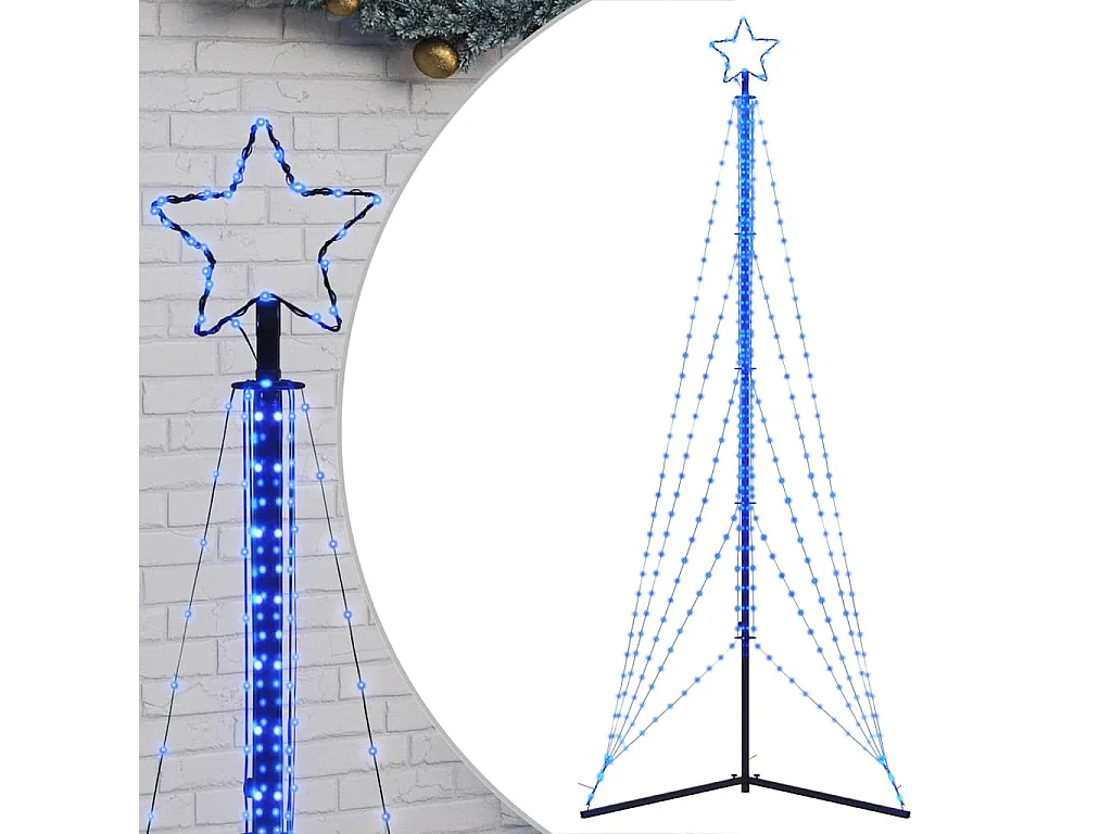 Sapin de Noël à LED 525 LED bleu 302 cm