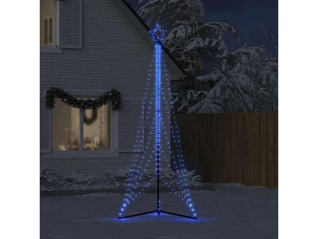 Sapin de Noël à LED 525 LED bleu 302 cm
