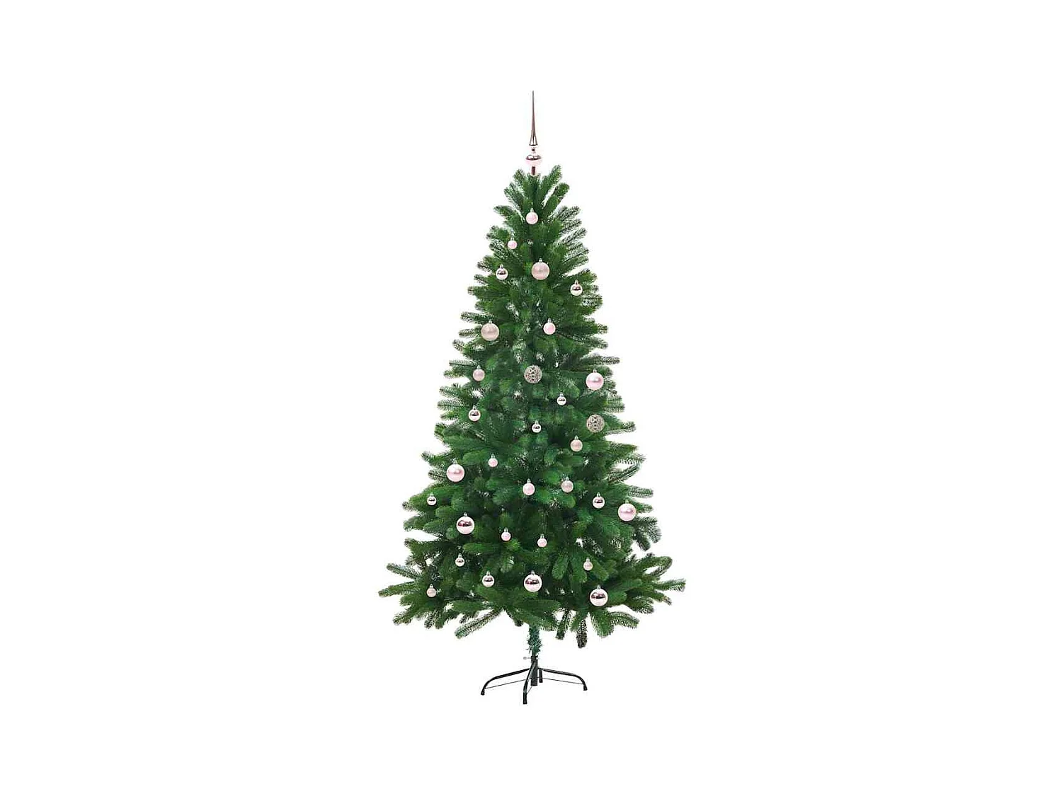 Sapin de Noël avec 150 LED avec support Vert 150 cm PE