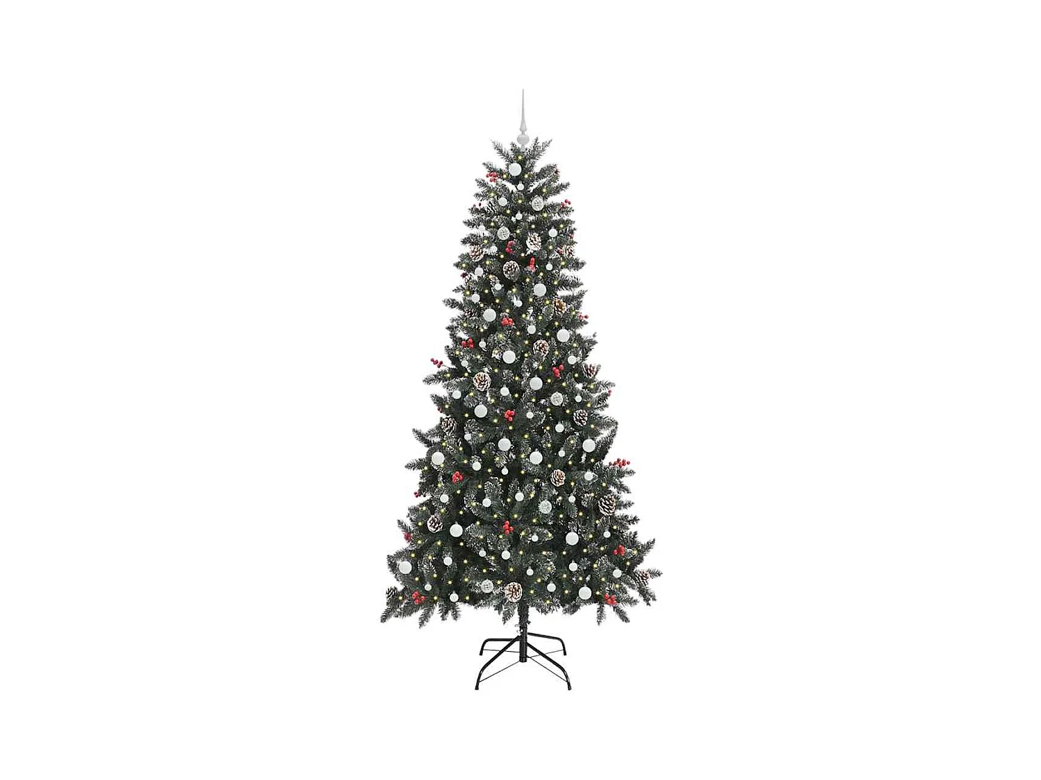 Kunstkerstboom met 300 LED Groen 129.5 x 129.5 x 240 cm