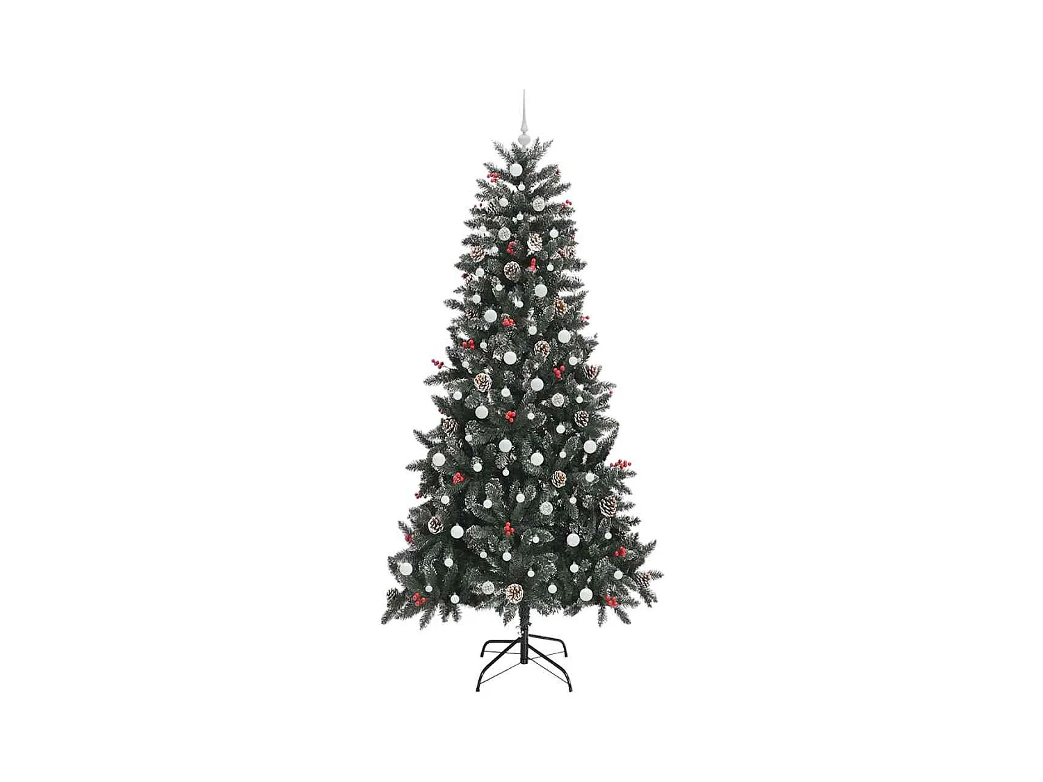 Kunstkerstboom met 300 LED Groen 129.5 x 129.5 x 240 cm
