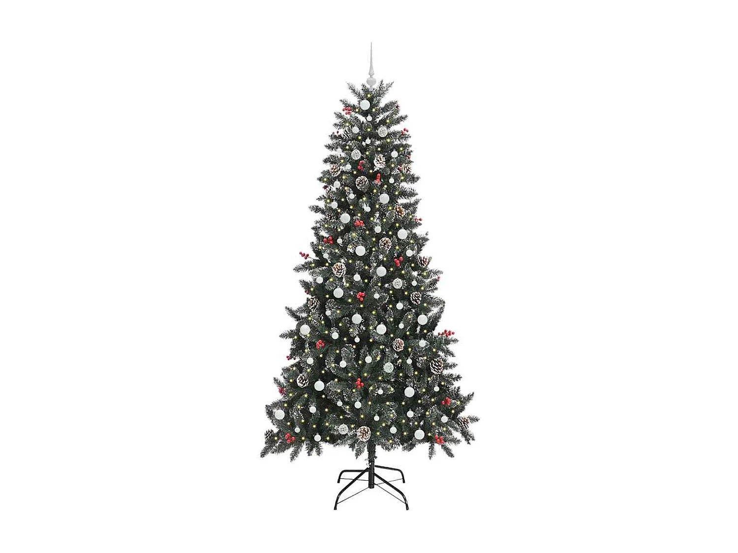 Sapin de Noël artificiel Vert 129,5 x 129,5 x 240 cm