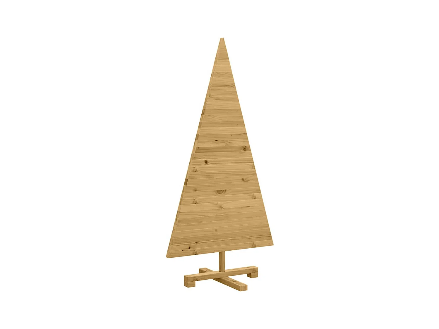 Arbres de Noël avec support Marron 120 cm Bois massif en pin