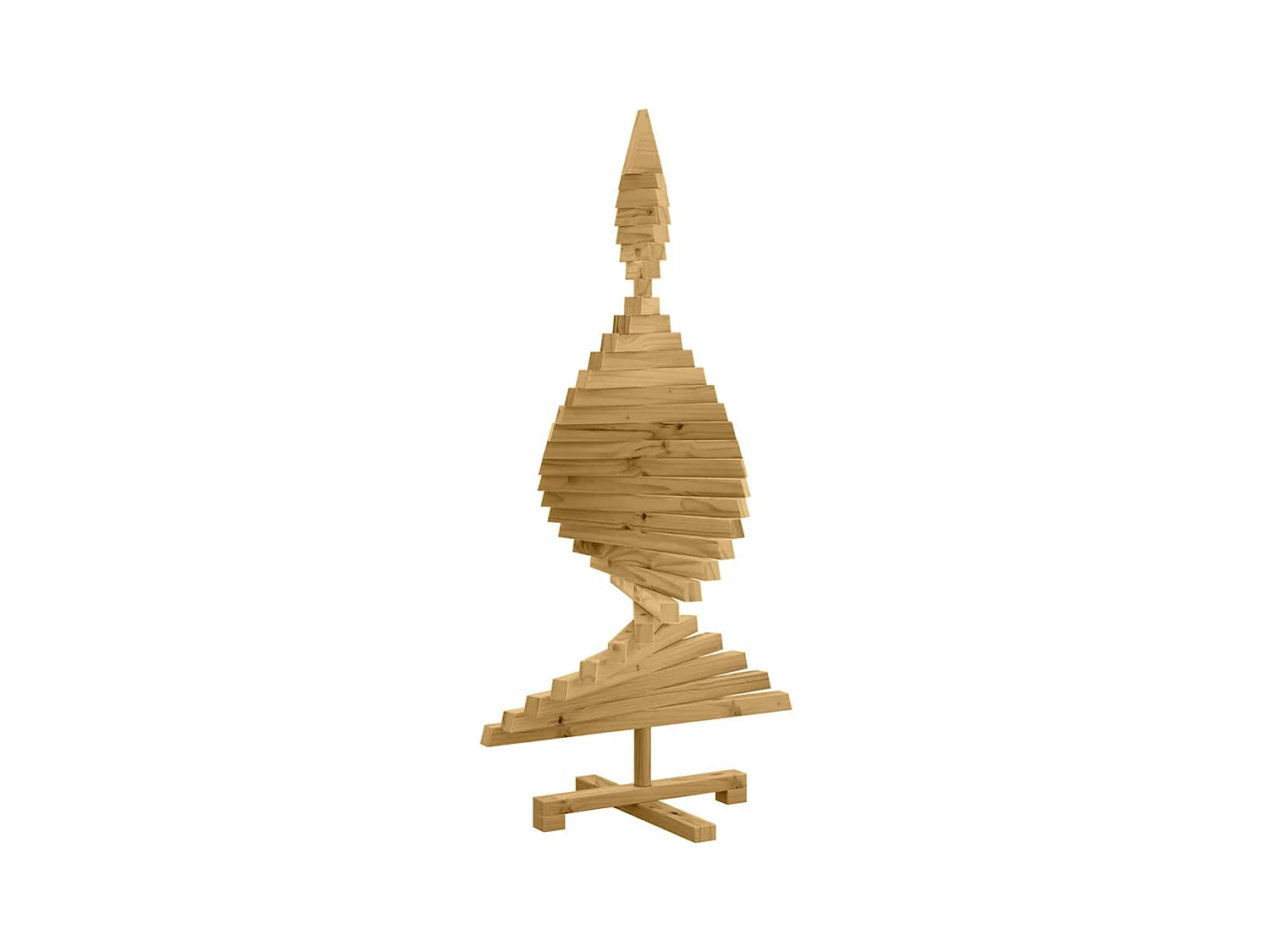 Arbres de Noël avec support Marron 120 cm Bois massif en pin