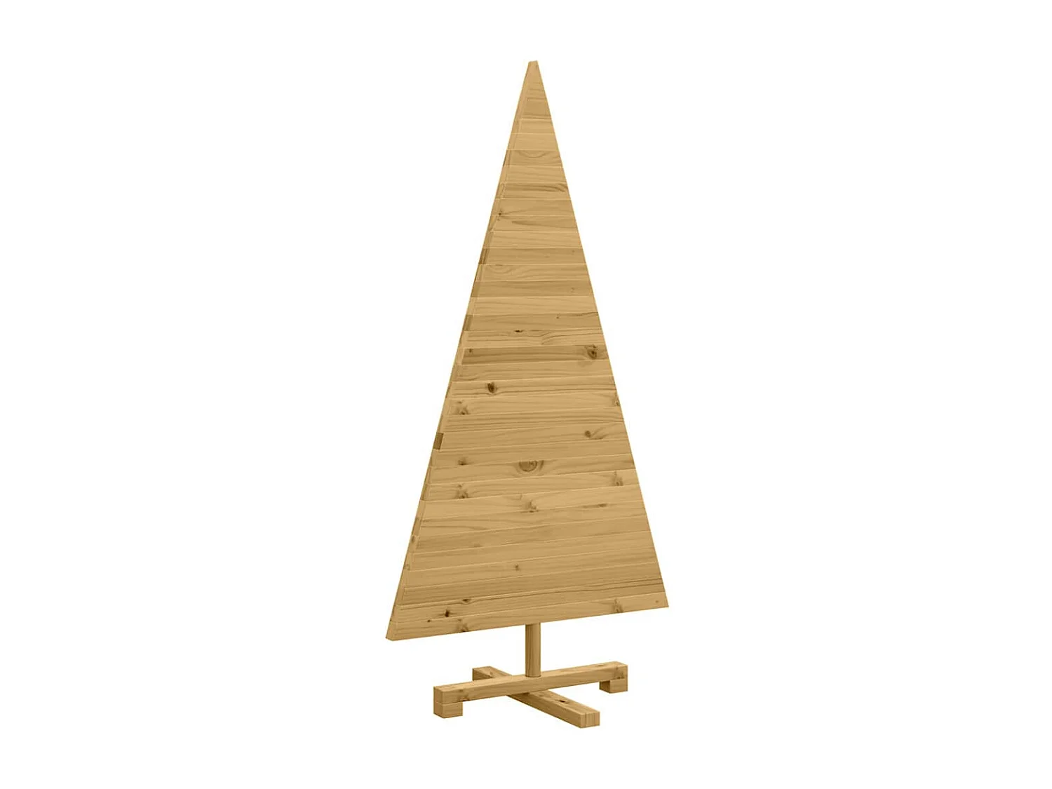 Arbres de Noël avec support Marron 120 cm Bois massif en pin