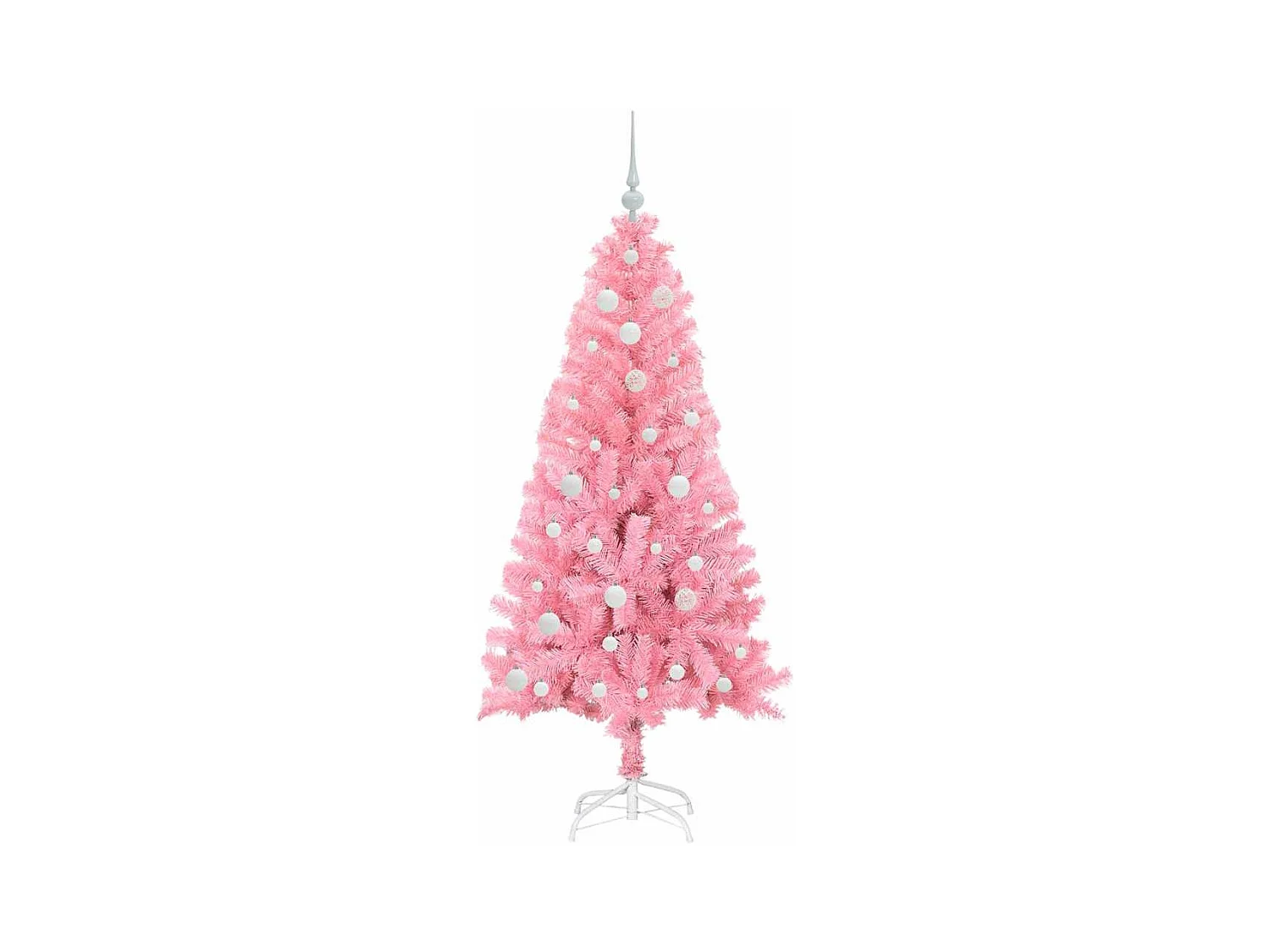 Sapin de Noël avec 150 LED avec support Rose 150 cm PVC