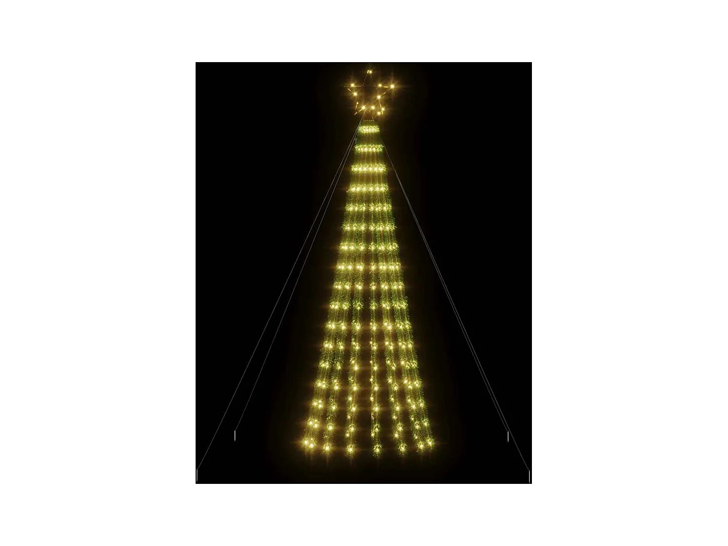 LED-kerstboom 275 LEDs warm wit 180 cm