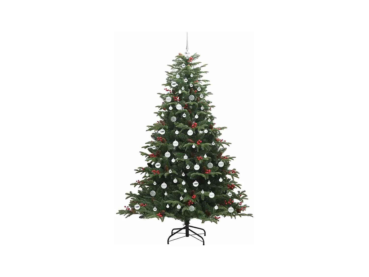 Sapin de Noël artificiel Vert 210 cm PVC, métal et plastique