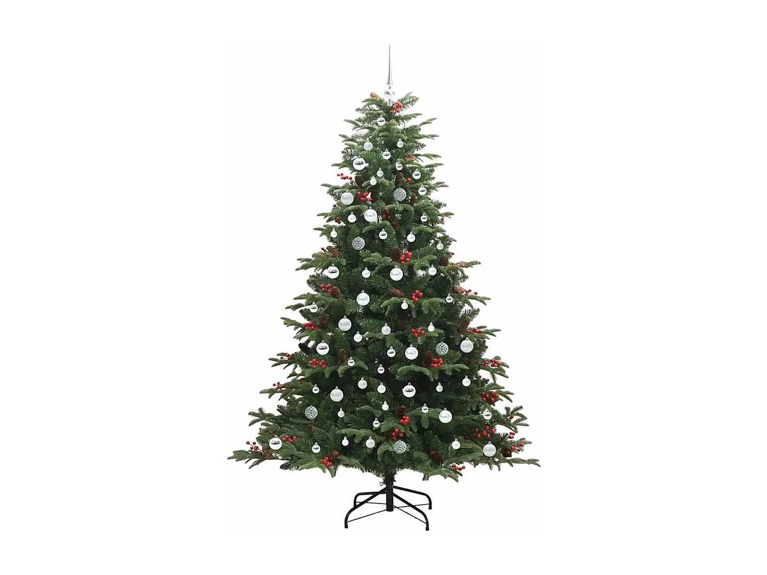 Sapin de Noël artificiel Vert 210 cm PVC, métal et plastique