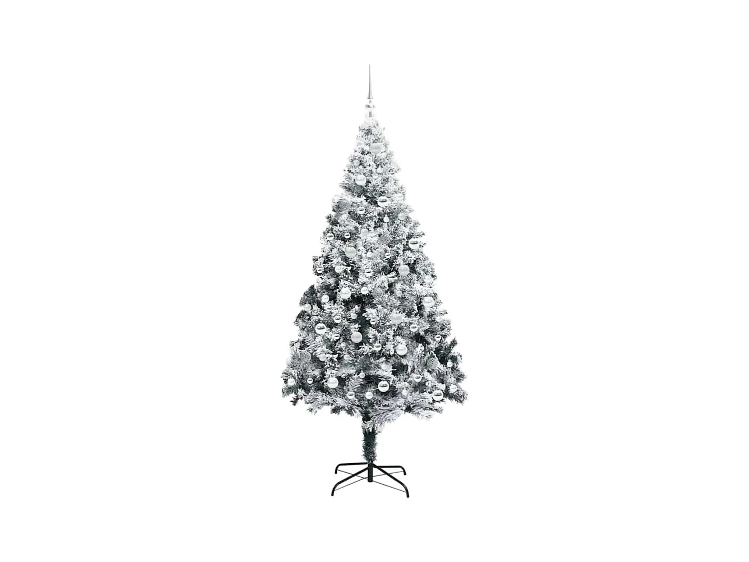 Sapin de Noël artificiel Vert 210 cm PVC, Acier et Plastique