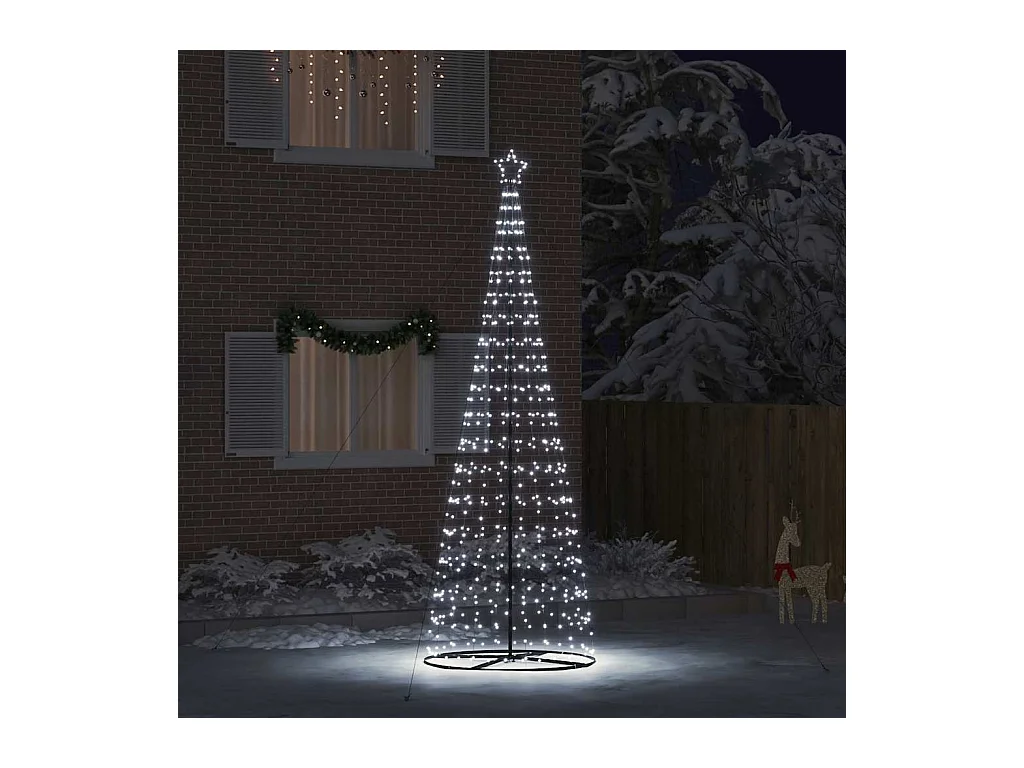 Arbre de Noël LED avec 800 LED Blanc froid 400 cm Fer