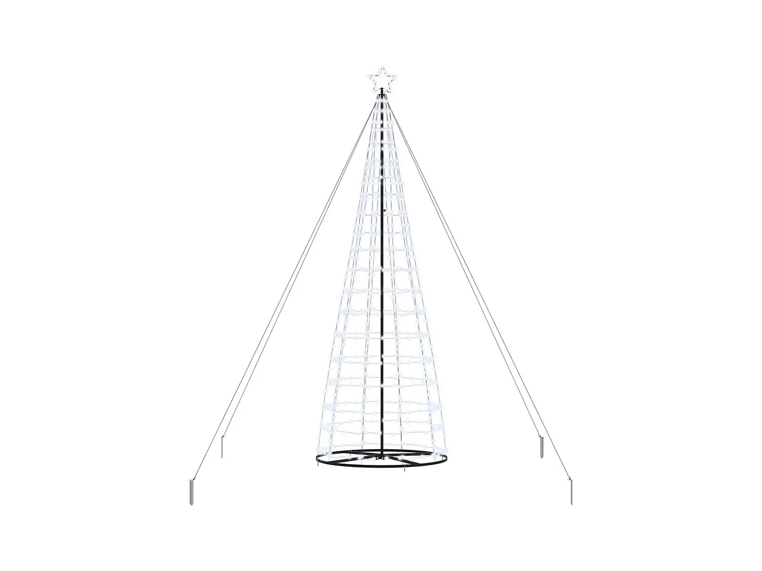 Arbre de Noël LED avec 800 LED Blanc froid 400 cm Fer