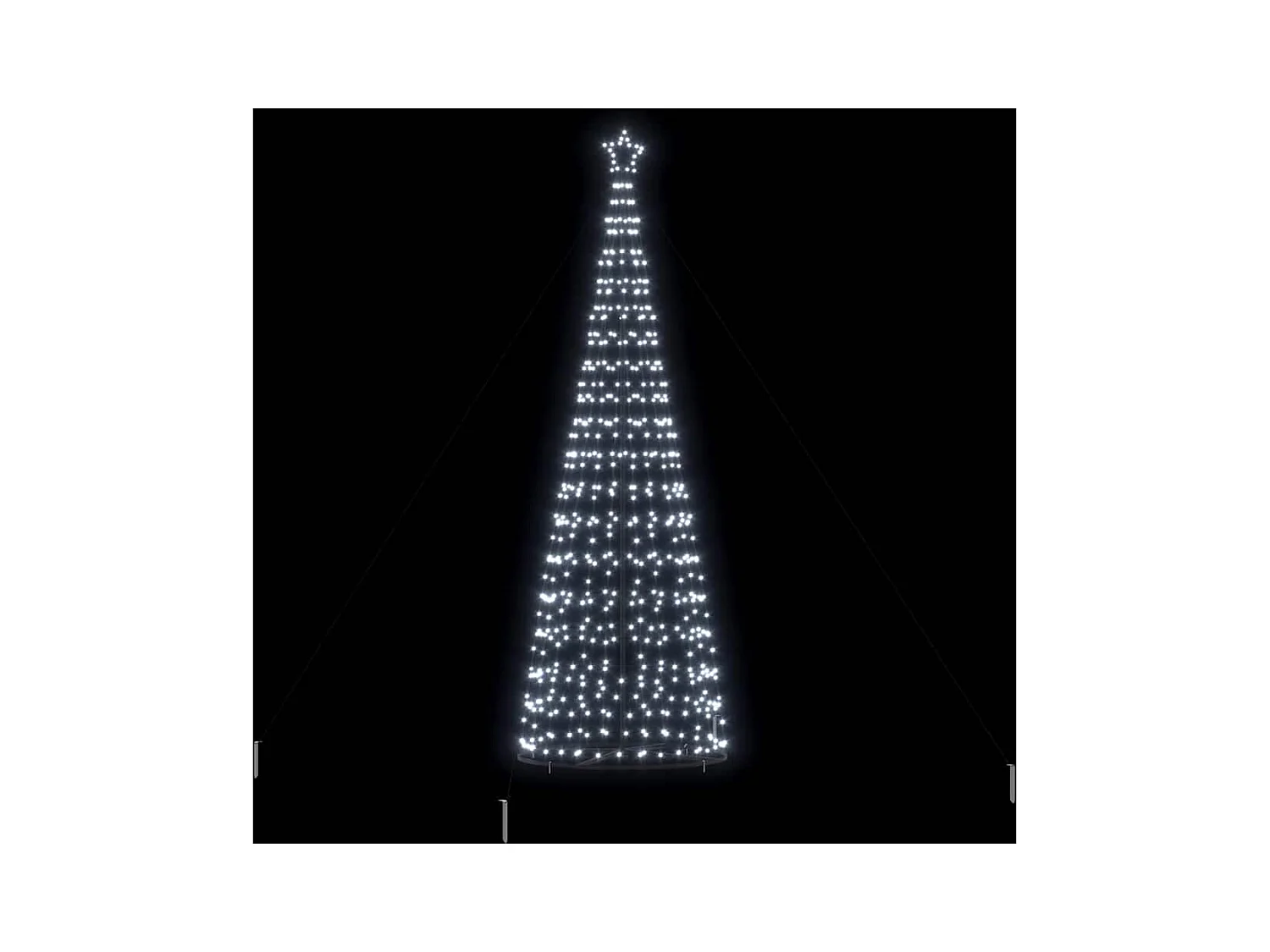 Arbre de Noël LED avec 800 LED Blanc froid 400 cm Fer