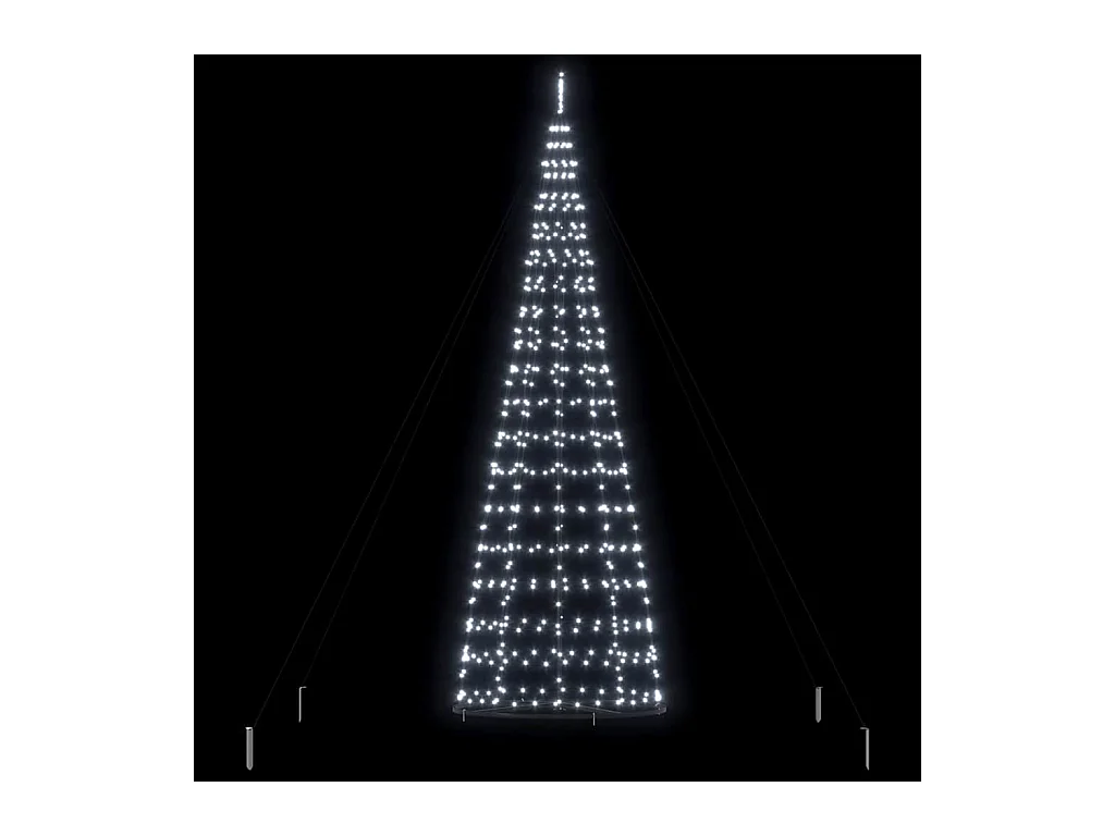Arbre de Noël LED avec 800 LED Blanc froid 400 cm Fer