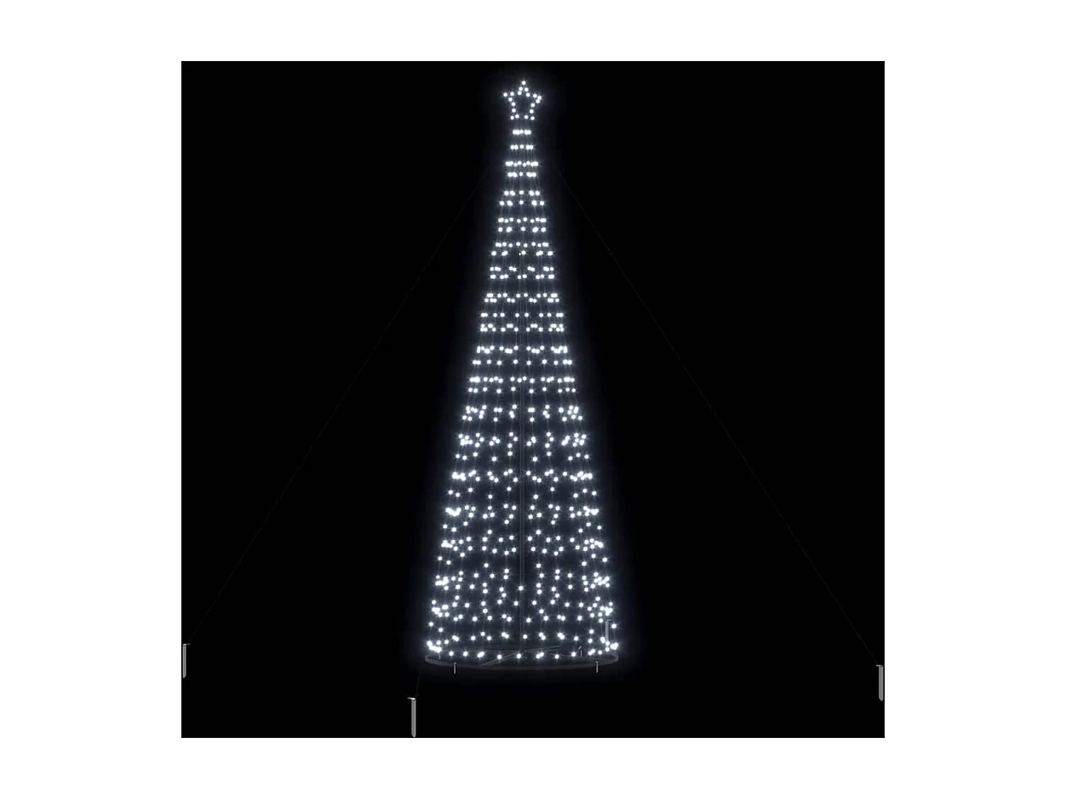 Arbre de Noël LED avec 800 LED Blanc froid 400 cm Fer