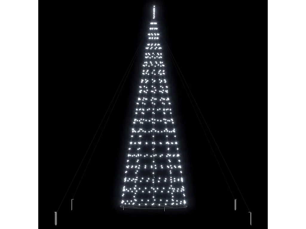 Arbre de Noël LED avec 800 LED Blanc froid 400 cm Fer