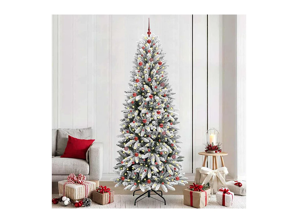 Sapin de Noël artificiel avec 300 LED Blanc 93 x 93 x 240 cm