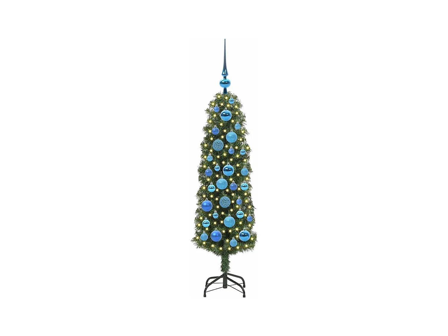 Árbol de Navidad artificial Verde 120 cm PVC, Acero y Plástico