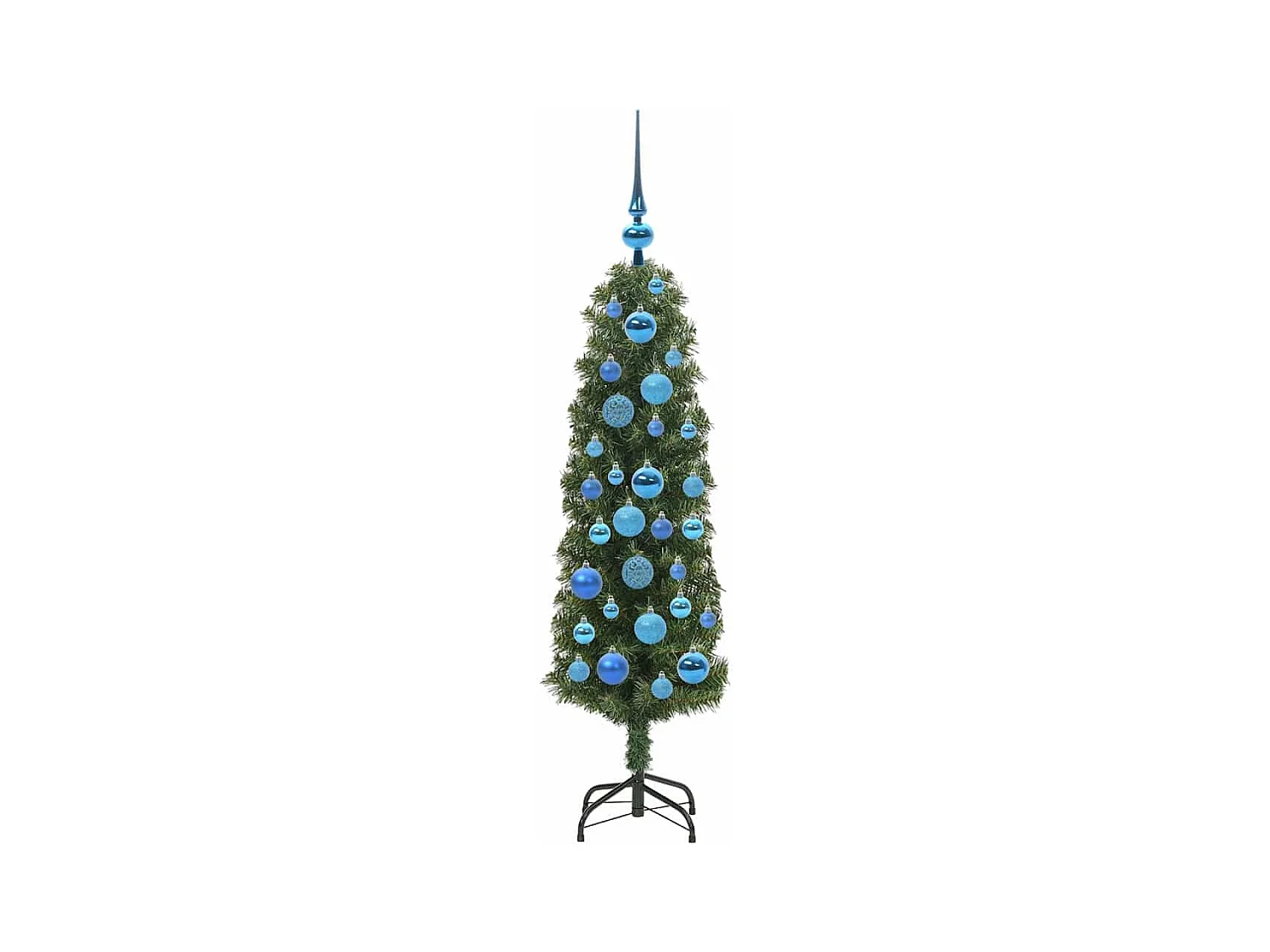 Árbol de Navidad artificial Verde 120 cm PVC, Acero y Plástico