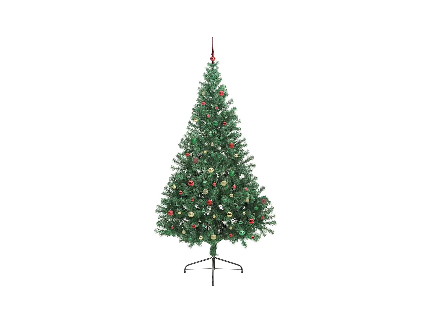 Sapin de Noël artificiel pré-éclairé Vert 240 cm PVC