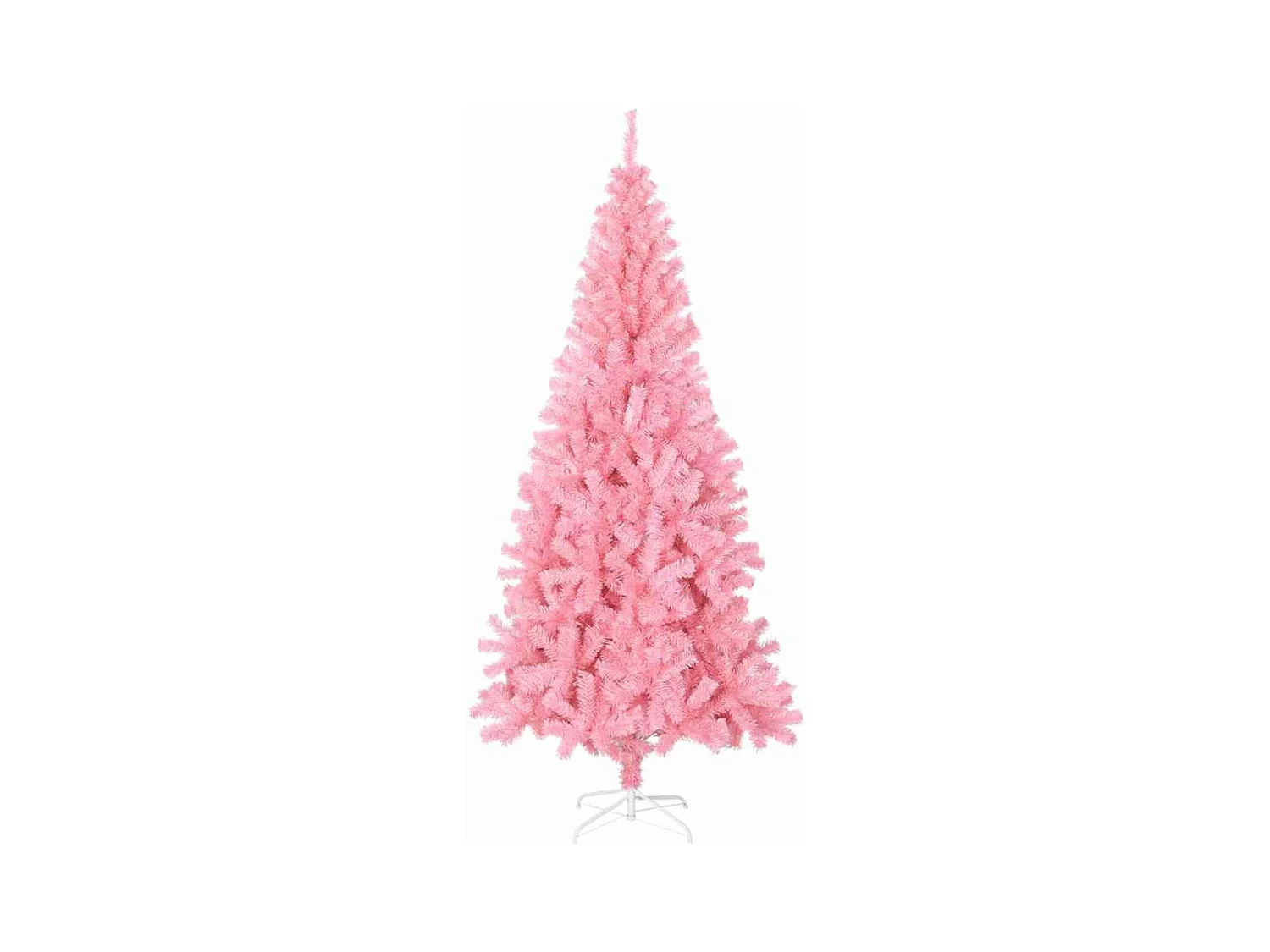 Sapin de Noël avec 300 LED avec support Rose 180 cm PVC
